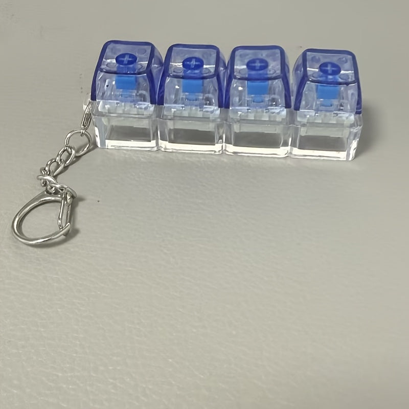 Mini Mechanical Keyboard Fidget Toy – Clicky Keychain