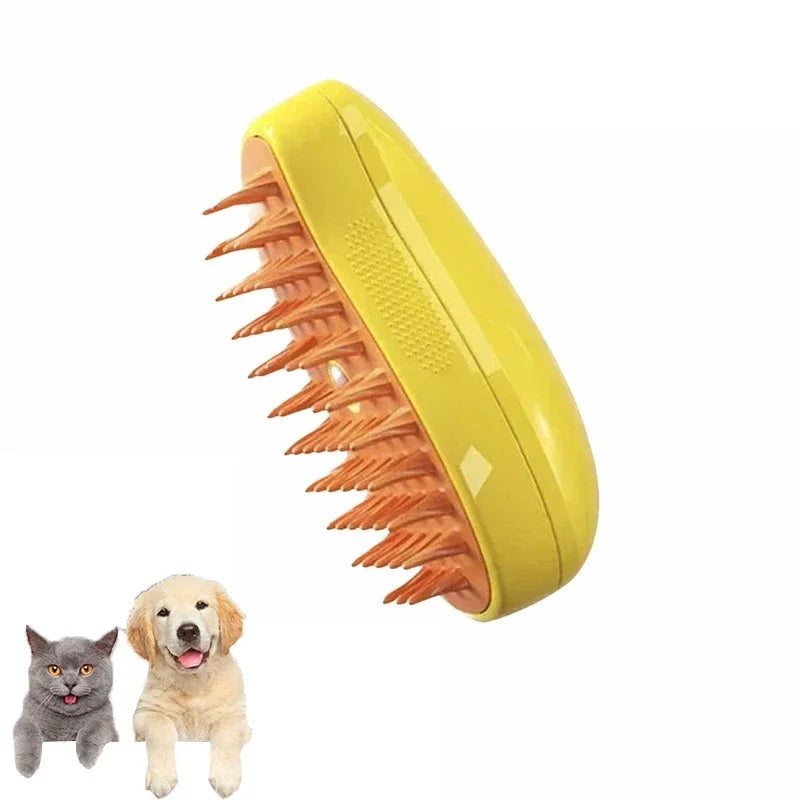 Pet Steam Brush – Electric Grooming & Massage Tool