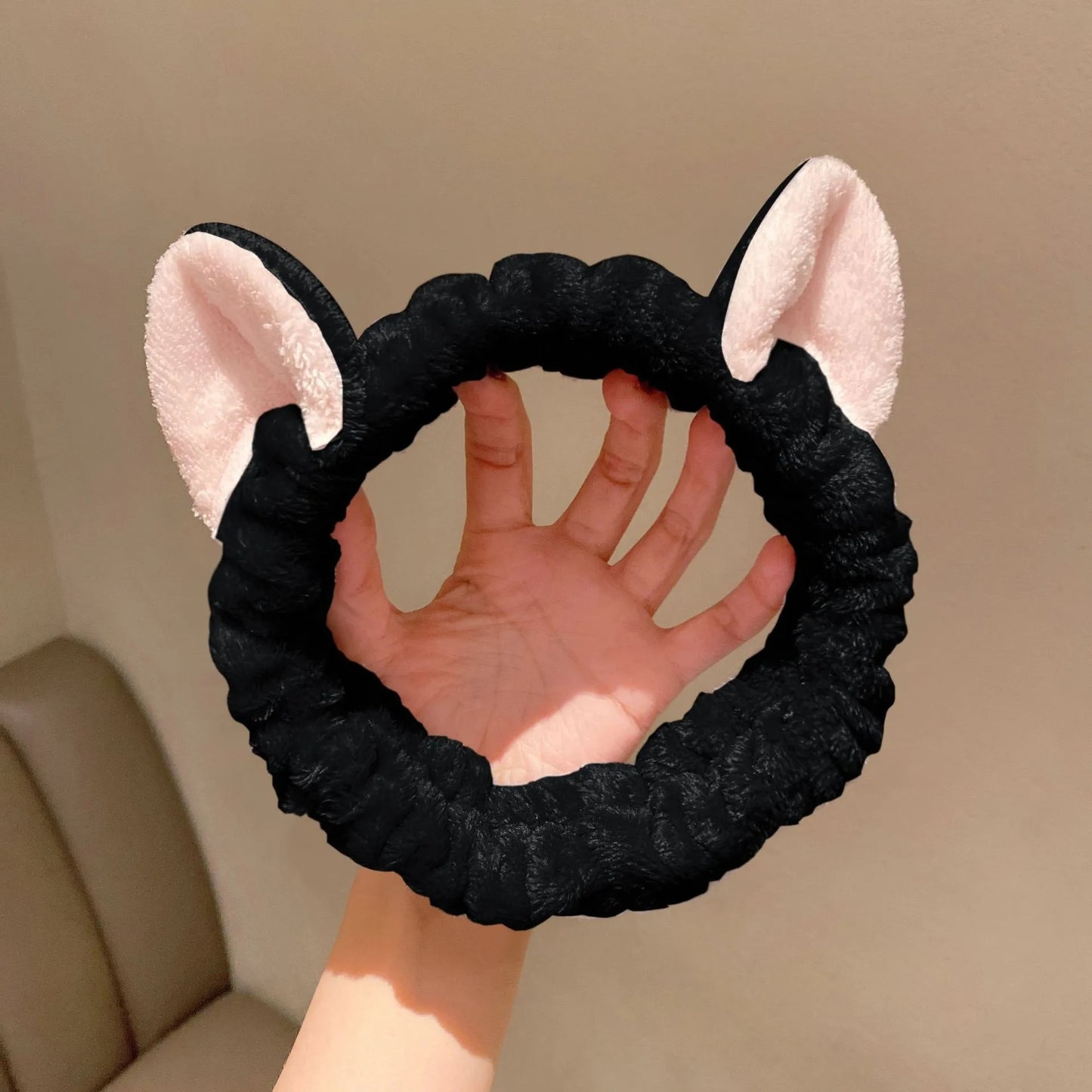 Soft Cat Ear Makeup Headband for Girls