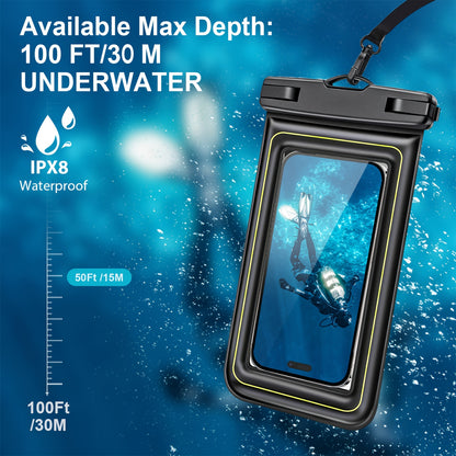 Waterproof Floating Phone Case – IPX8 Pouch with Lanyard