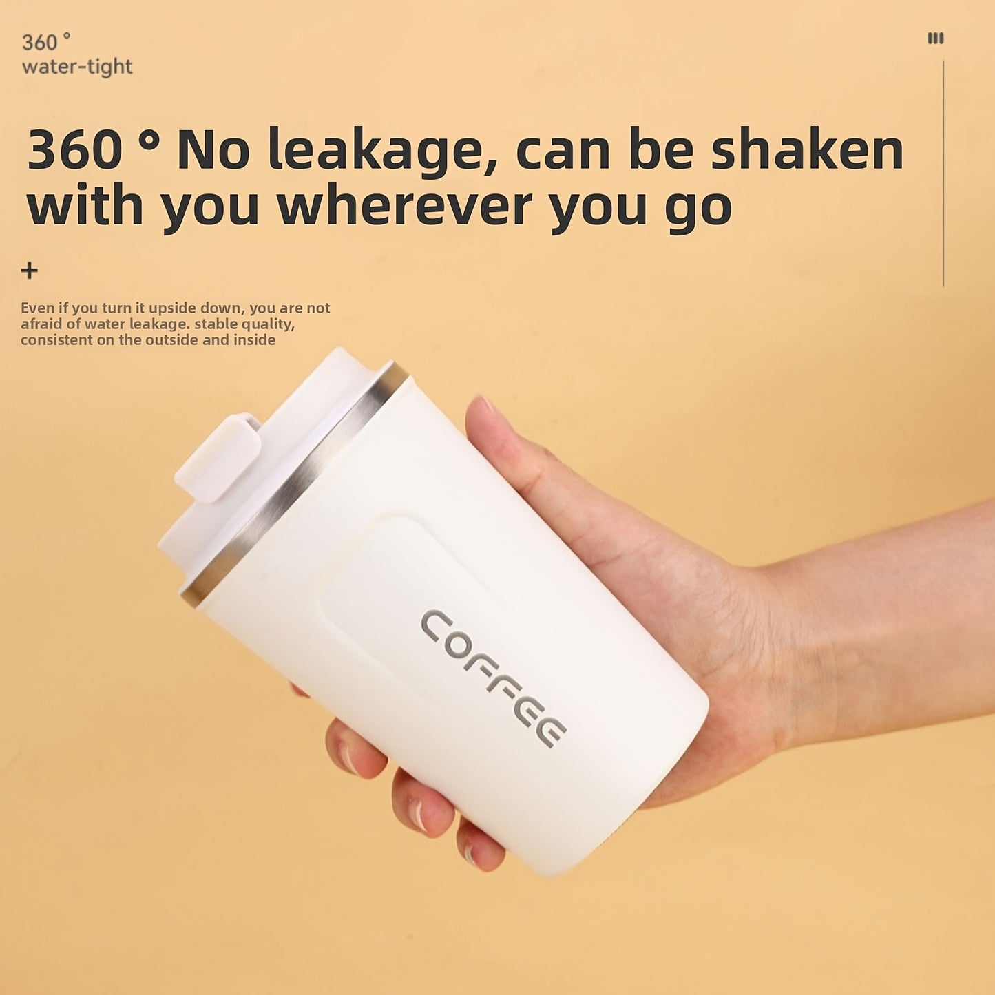 Insulated Stainless Steel Travel Mug – Leakproof Flask