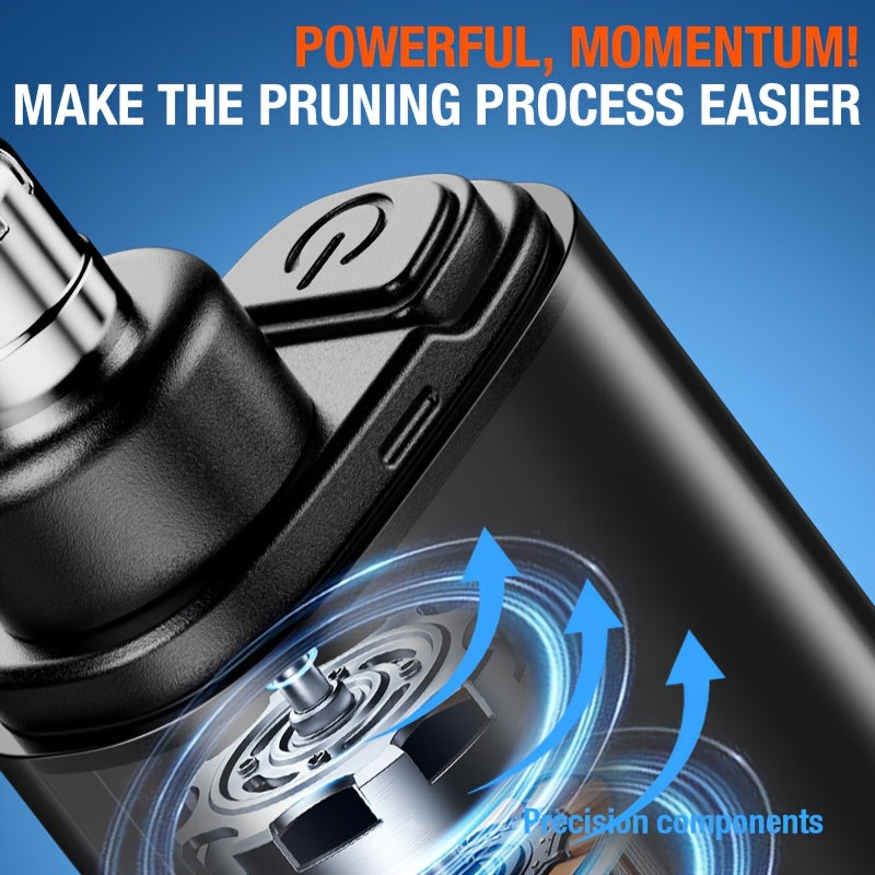 Portable Mini Nose Hair Trimmer | USB Rechargeable with Digital Power Display
