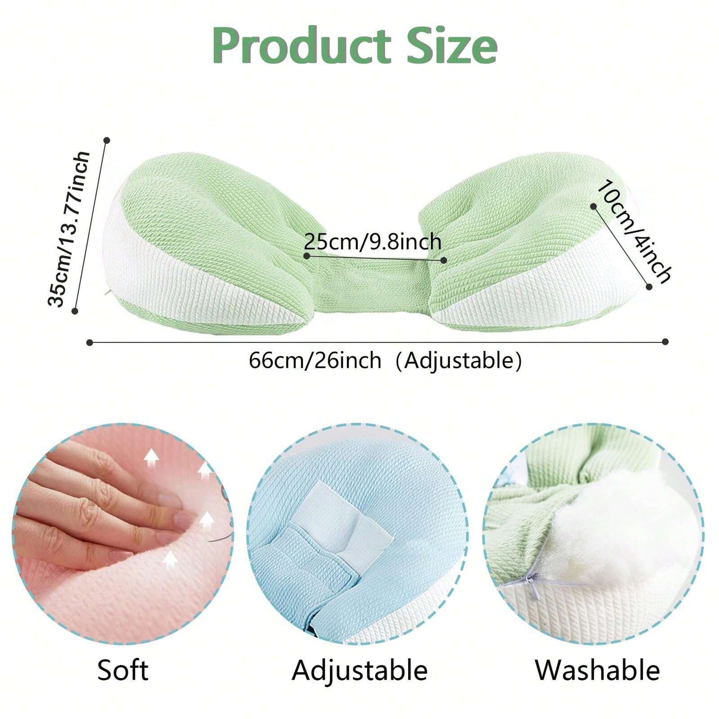Pregnancy Pillow Removable U-Shaped Maternity Body