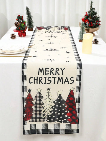 Thick Linen Christmas Table Runner