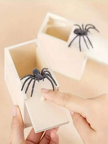 Wooden Spider Prank Box