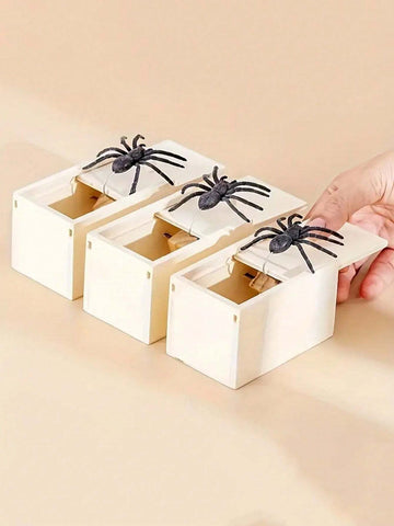 Wooden Spider Prank Box