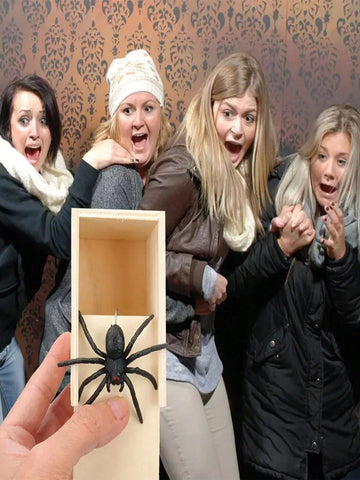 Wooden Spider Prank Box
