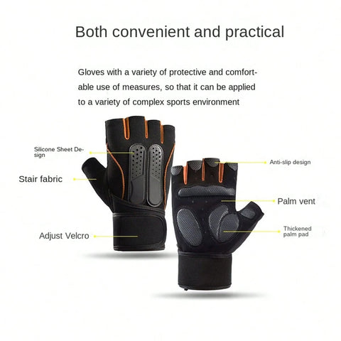 Fitness Anti-Slip Half-Finger Gloves