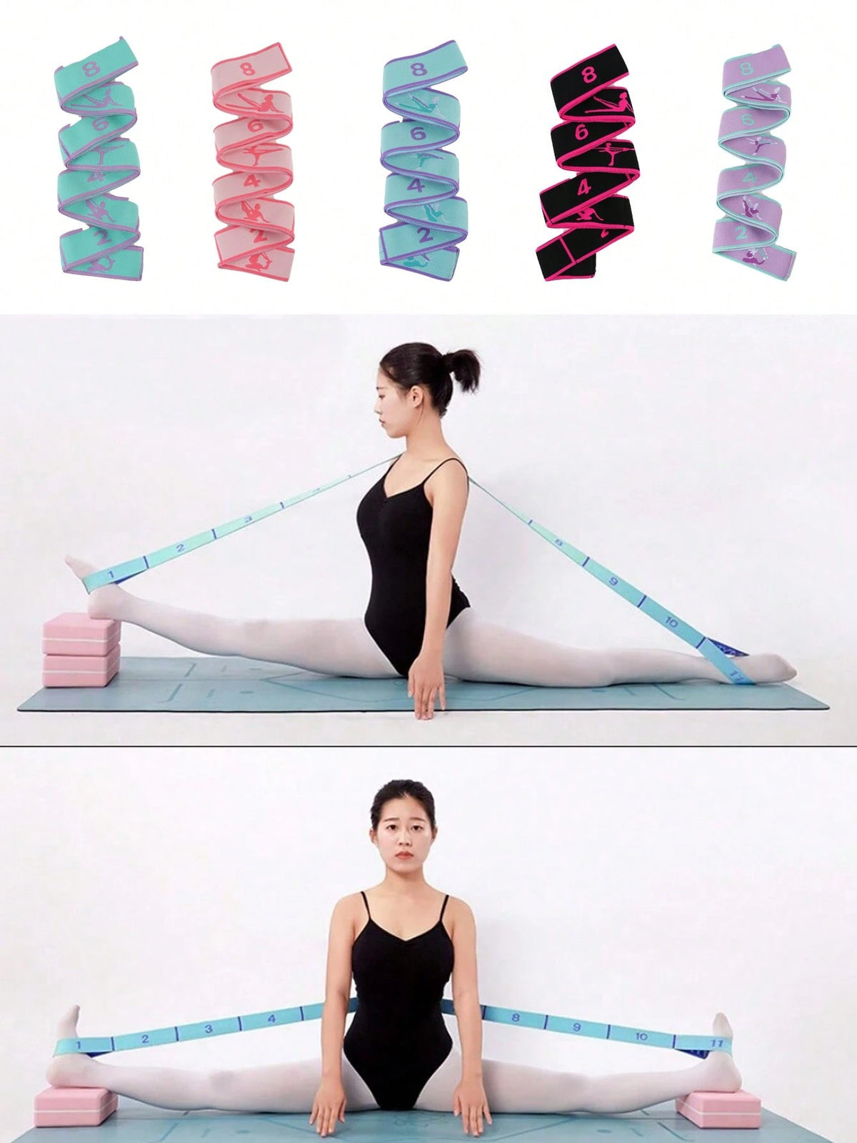 Yoga Stretch Strap Resistance Band Flexibility Band
