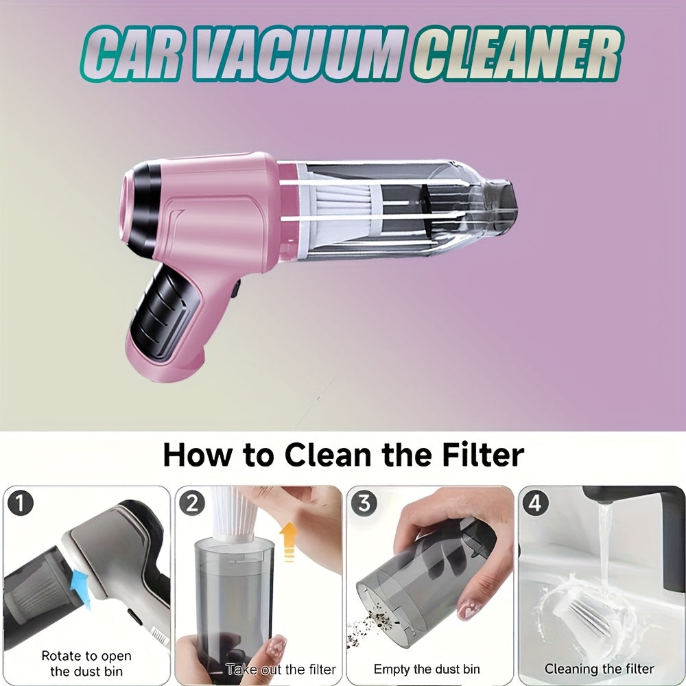 Wireless Handheld Vacuum Cleaner – Strong Suction USB Rechargeable
