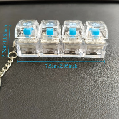 Mini Mechanical Keyboard Fidget Toy – Clicky Keychain