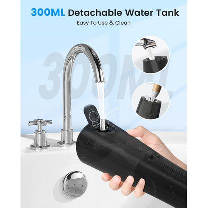 Portable Oral Irrigator – 300ml, 5 Modes, USB-C Rechargeable