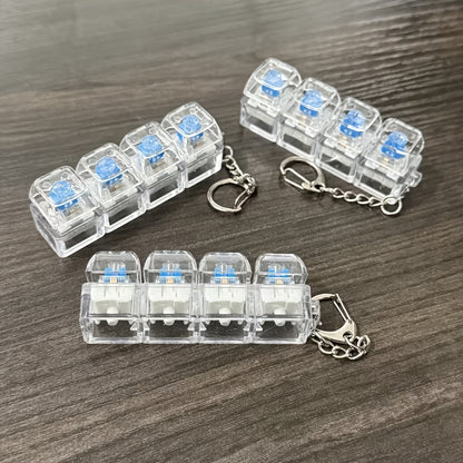 Mini Mechanical Keyboard Fidget Toy – Clicky Keychain