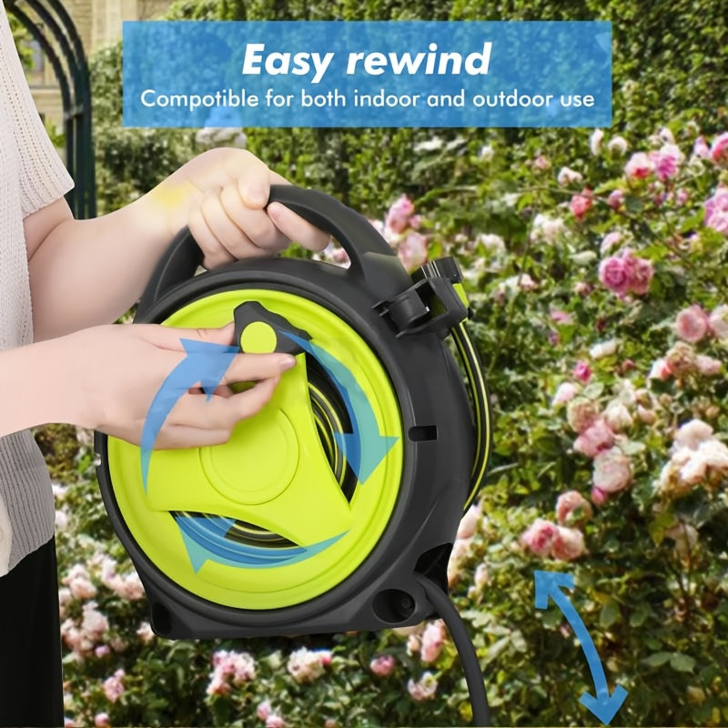 20m Portable Garden Hose Reel with Spray Nozzle
