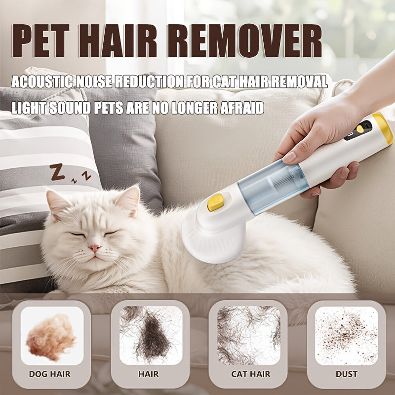 Pet Grooming Vacuum with Brush – 4KPA Suction