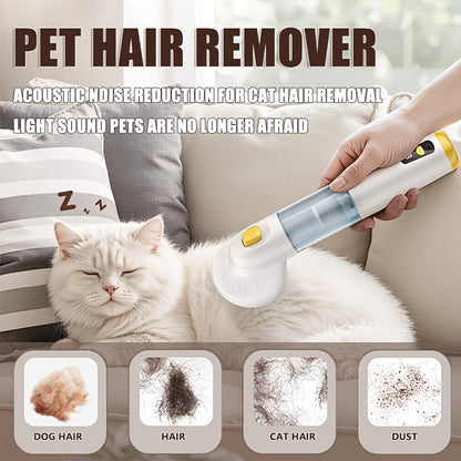 Pet Grooming Vacuum with Brush – 4KPA Suction