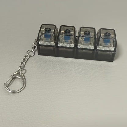 Mini Mechanical Keyboard Fidget Toy – Clicky Keychain
