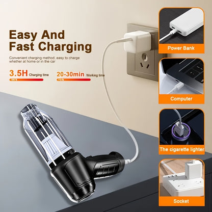 Wireless Vacuum Cleaner – Strong Suction USB Rechargeable