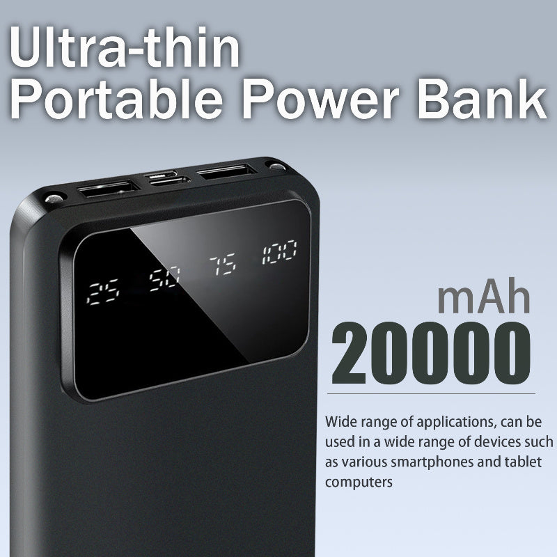 20000mAh Power Bank with LED Display – Dual Output