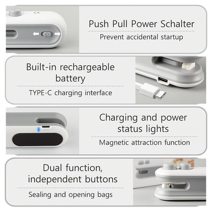 USB Rechargeable Mini Bag Sealer – Portable Heat Sealer