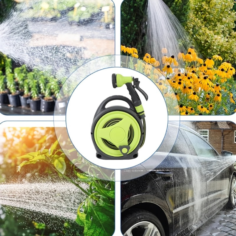 20m Portable Garden Hose Reel with Spray Nozzle