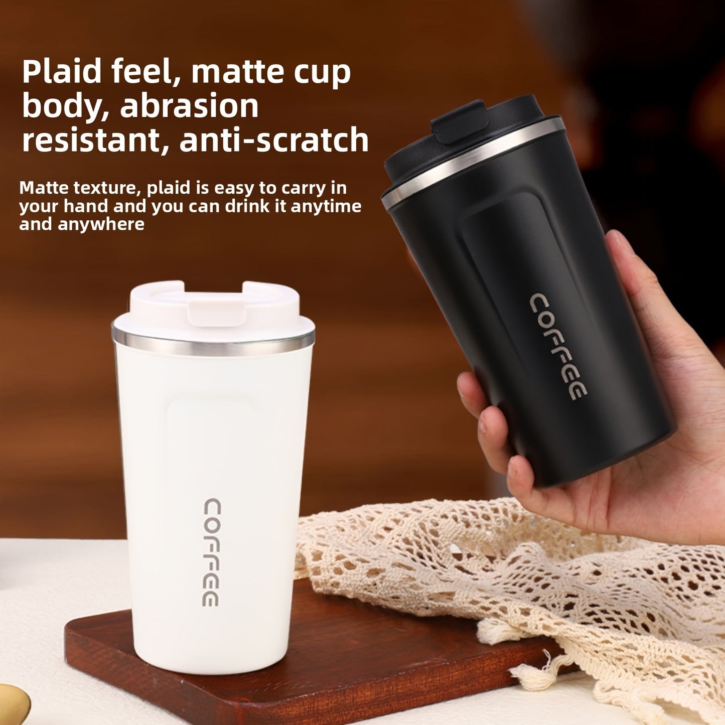 Insulated Stainless Steel Travel Mug – Leakproof Flask
