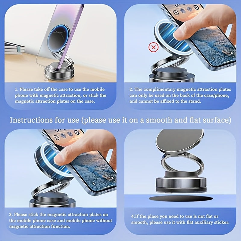 360° Adjustable Magnetic Phone Holder – Foldable Mount