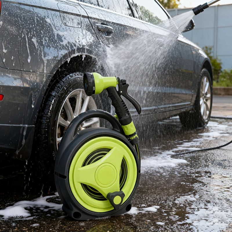 20m Portable Garden Hose Reel with Spray Nozzle