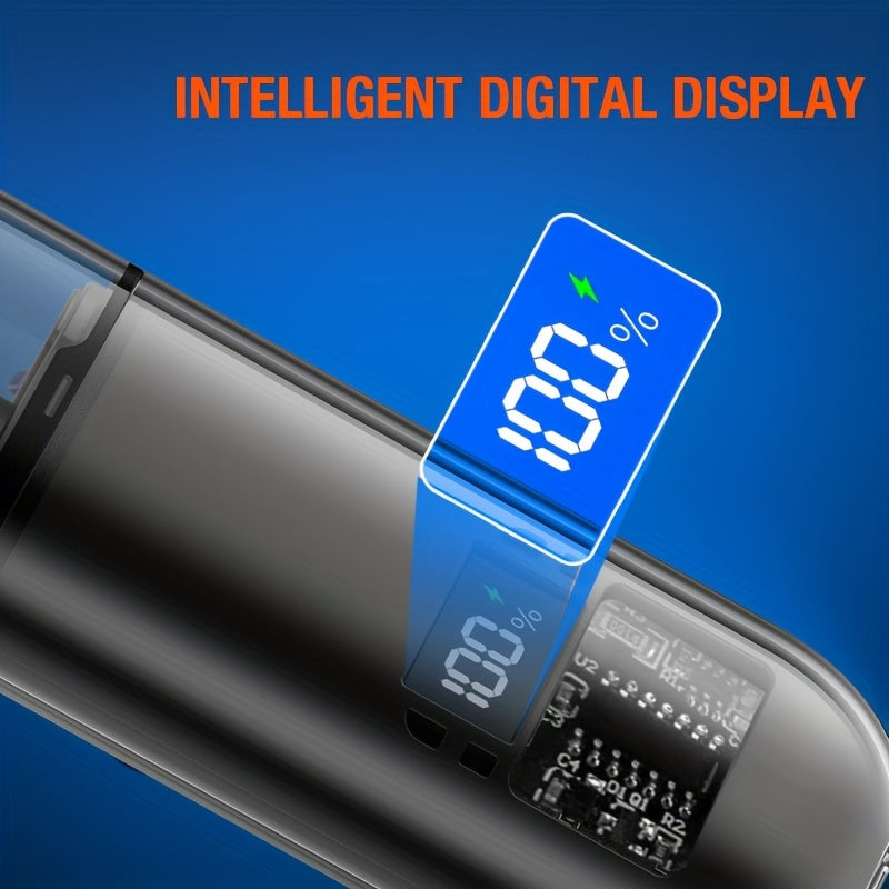 Portable Mini Nose Hair Trimmer | USB Rechargeable with Digital Power Display