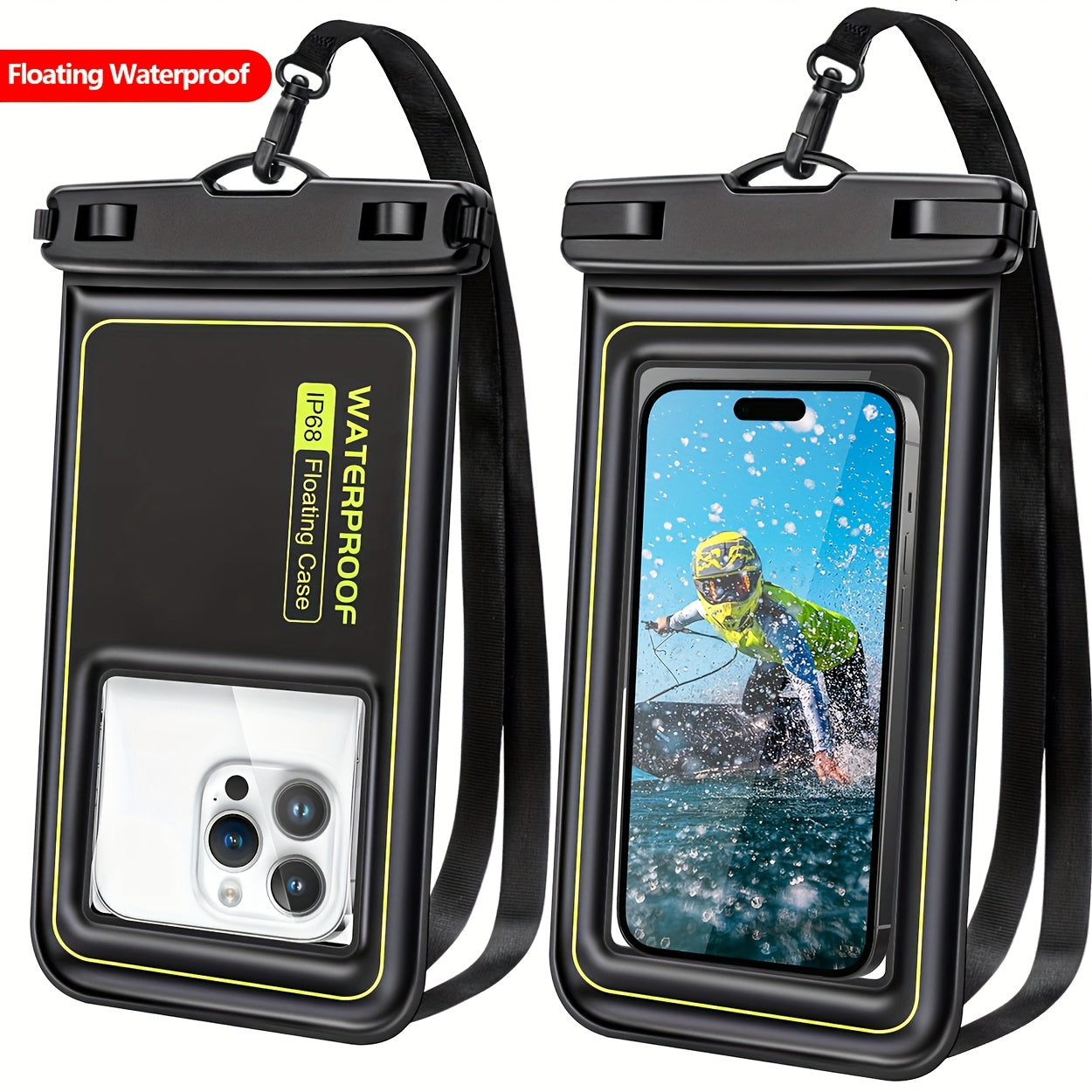 Waterproof Floating Phone Case – IPX8 Pouch with Lanyard