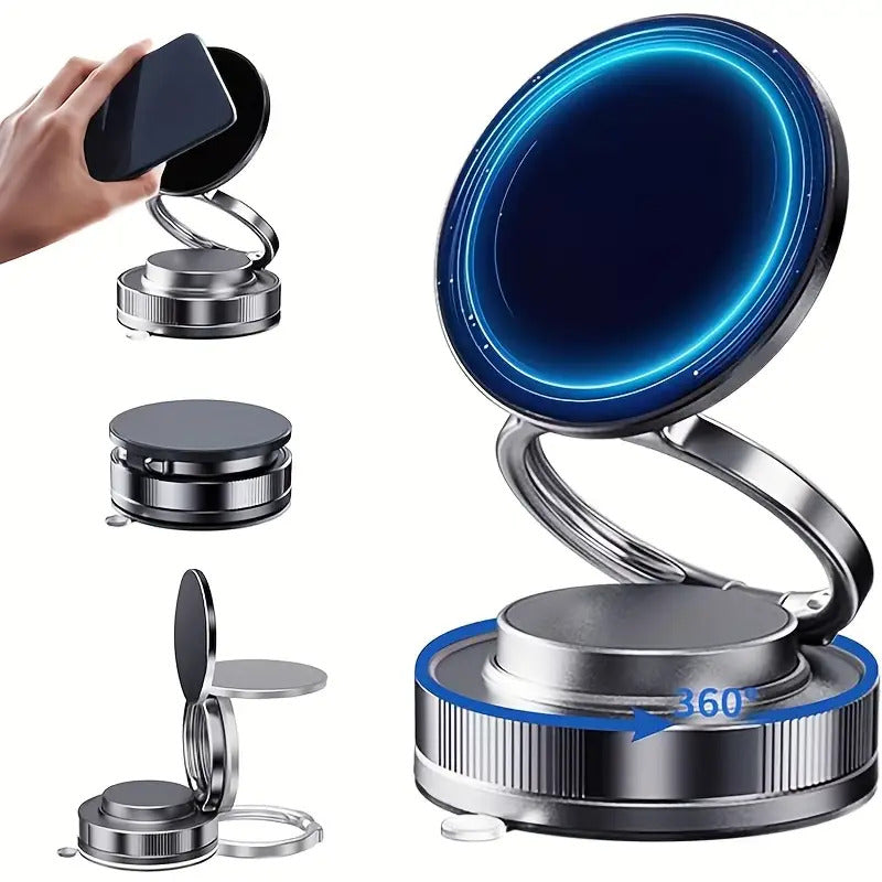 360° Adjustable Magnetic Phone Holder – Foldable Mount