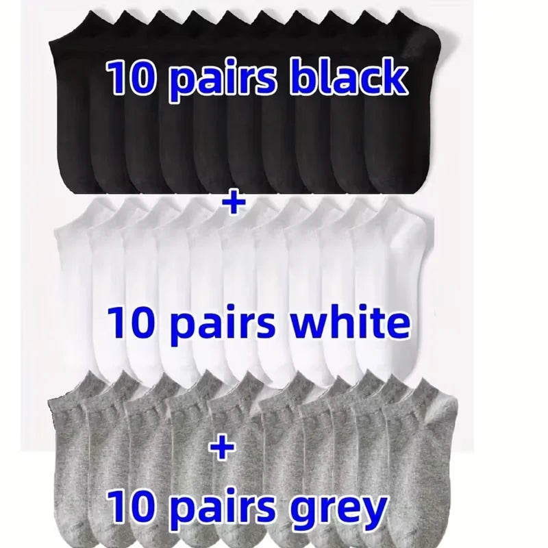 Unisex Ankle Socks (5/10 Pack) – Breathable Lightweight Sports & Daily Wear
