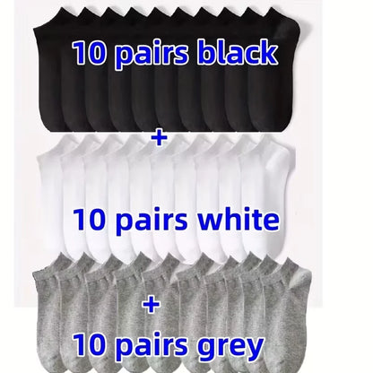 Unisex Ankle Socks (5/10 Pack) – Breathable Lightweight Sports & Daily Wear