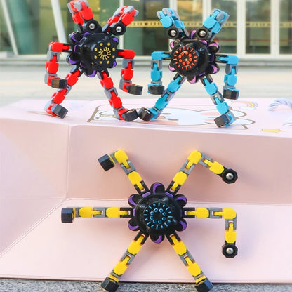 Deformable Fidget Spinner Chain – Stress Relief Toy