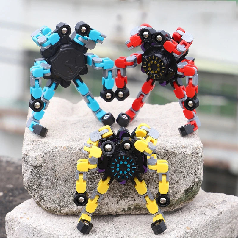Deformable Fidget Spinner Chain – Stress Relief Toy
