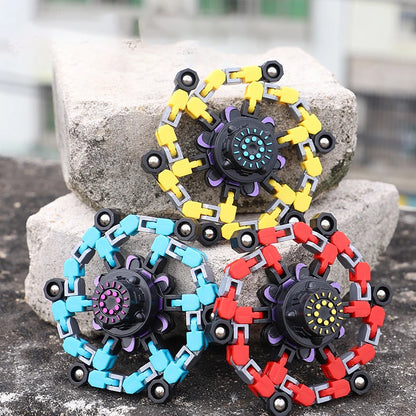 Deformable Fidget Spinner Chain – Stress Relief Toy