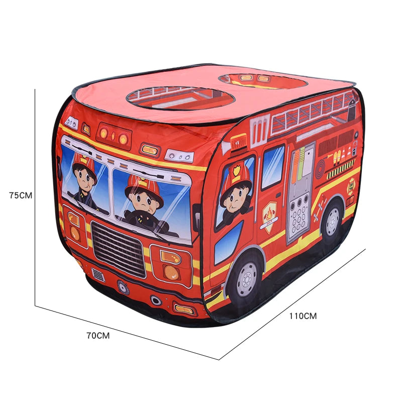 Fire Truck Play Tent for Kids