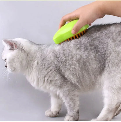 Pet Steam Brush – Electric Grooming & Massage Tool