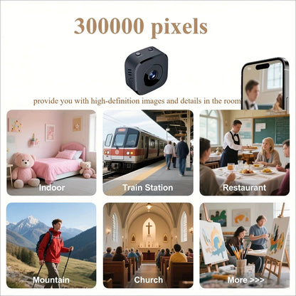 Wireless WiFi Mini Security Camera with Night Vision