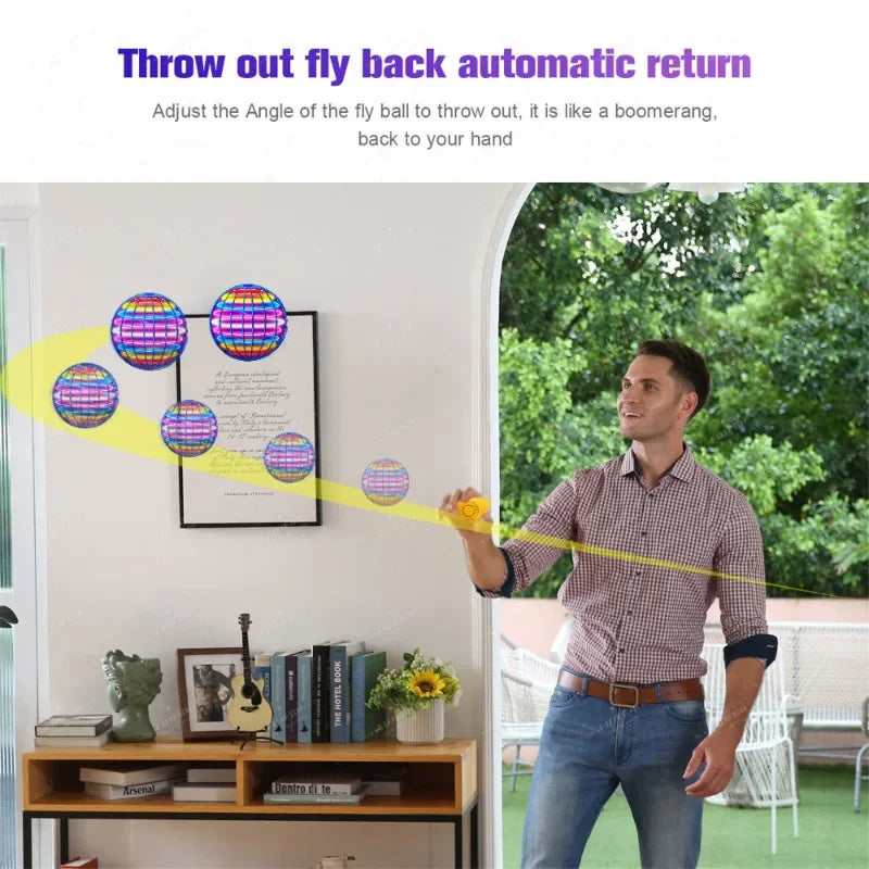 LED Flying Boomerang Ball – Auto Return Toy
