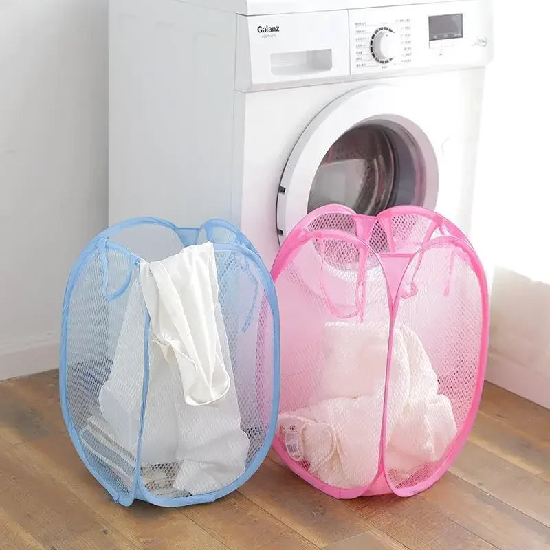 Foldable Mesh Clothes Basket