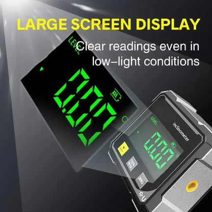 Digital Angle Gauge with Laser – Magnetic Inclinometer