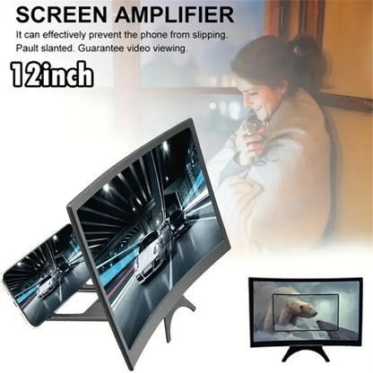 12” 3D HD Screen Magnifier – Phone Video Amplifier Stand