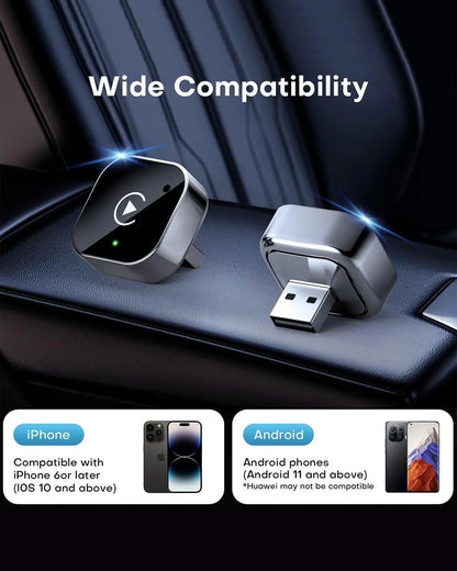 Wireless CarPlay & Android Auto Adapter – Plug & Play