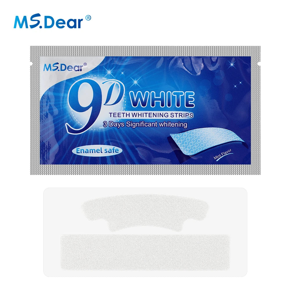 9D Teeth Whitening Strips – Advanced Gel Bleaching & Oral Care