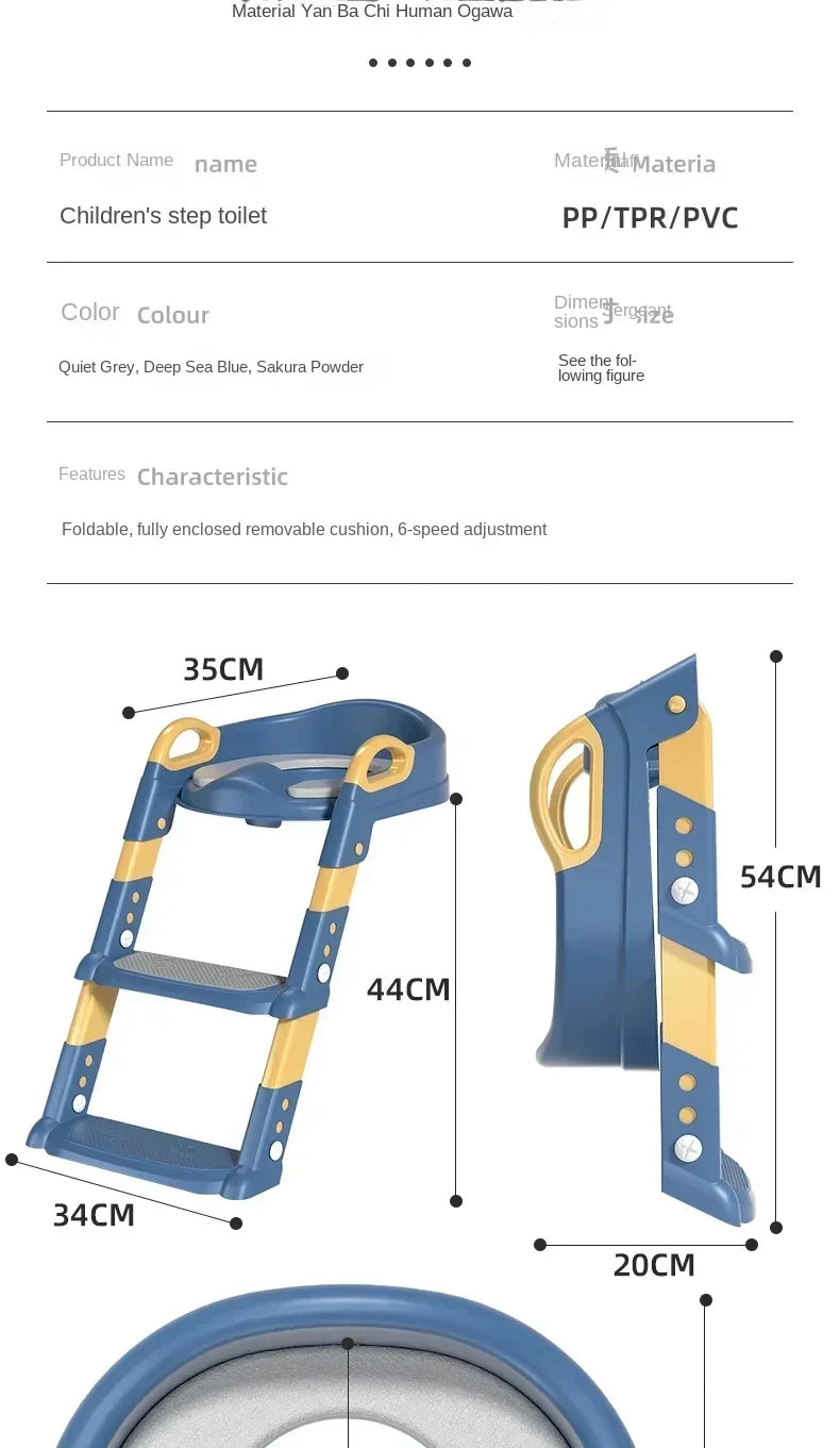 Foldable Toilet Step Stool for Boys & Girls