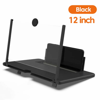 10/12” HD Phone Screen Magnifier – Portable Video Amplifier Stand