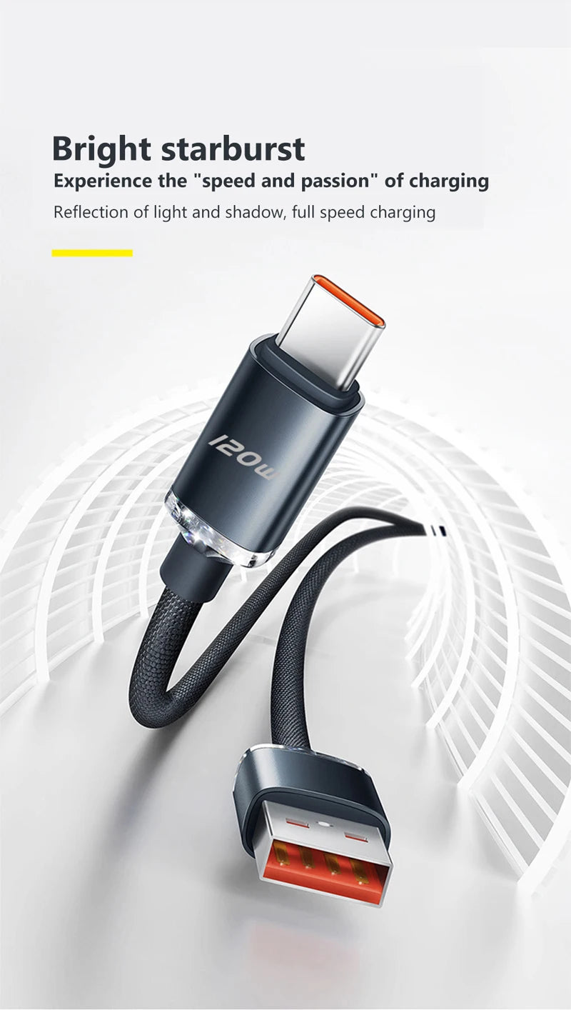 120W PD USB-C Fast Charging Cable