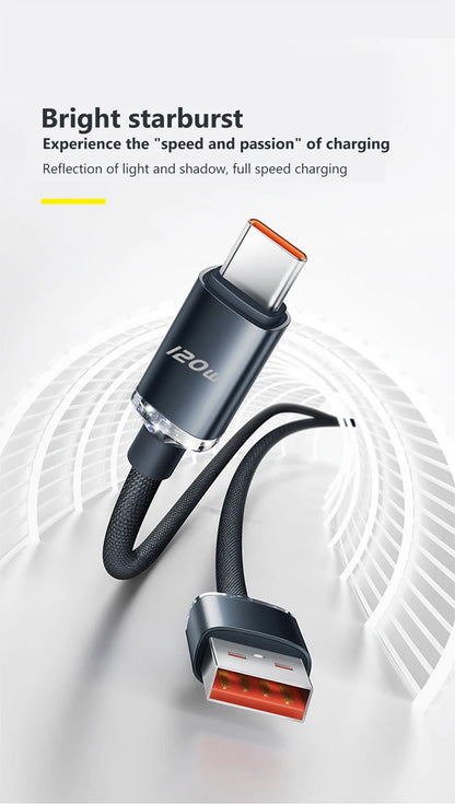120W PD USB-C Fast Charging Cable