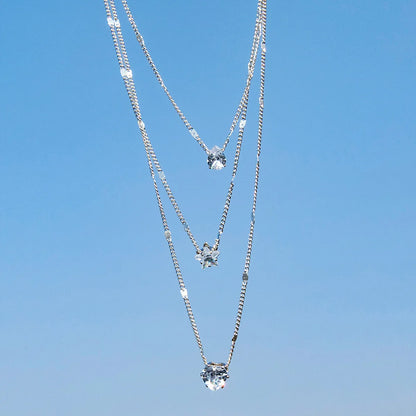 Fashion Zircon Multilayer Necklace for Women
